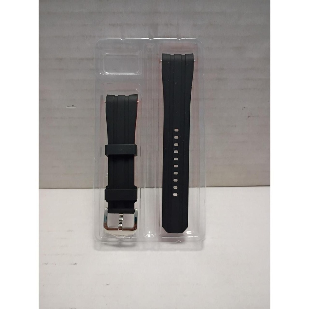22mm Bi-color Silicone Watch Band,